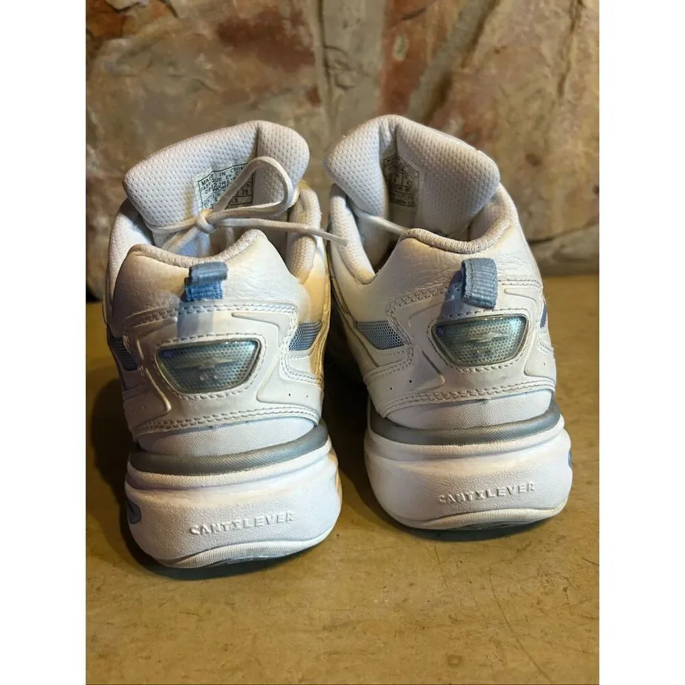 Avia 330 Women's Walking Shoes Size 11 White Blue Cantilever Athletic Sneakers